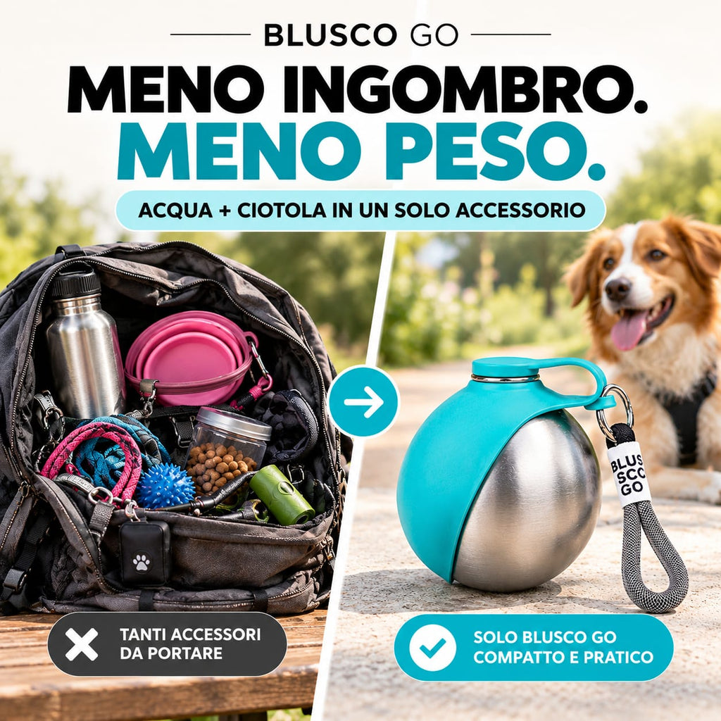 BLUSCO GO - Borraccia da passeggio 2 in 1