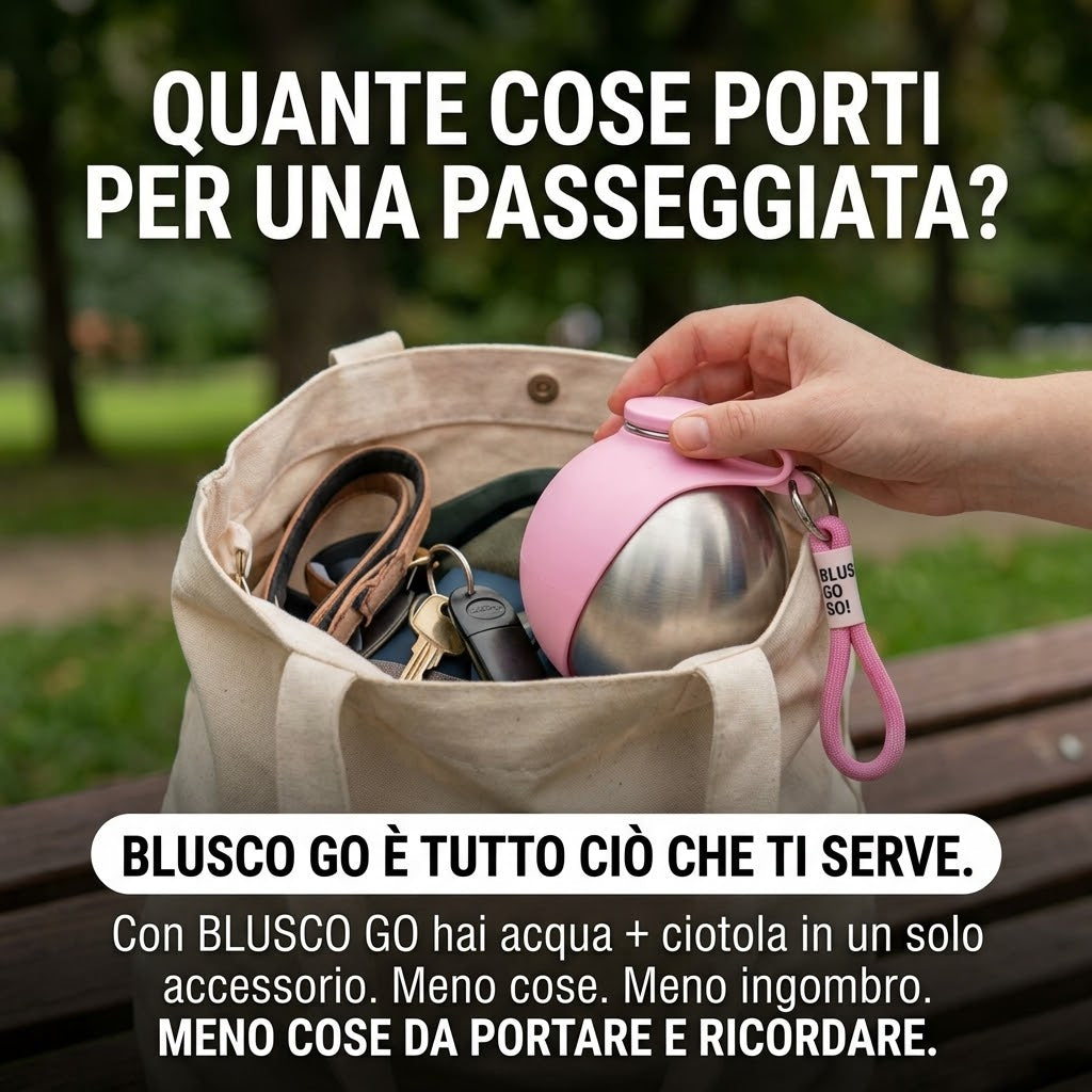 BLUSCO GO - Borraccia da passeggio 2 in 1